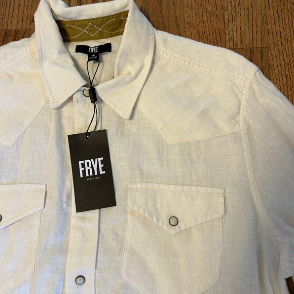 NWT Frye Men’s button down shirt - Picture 5 of 6